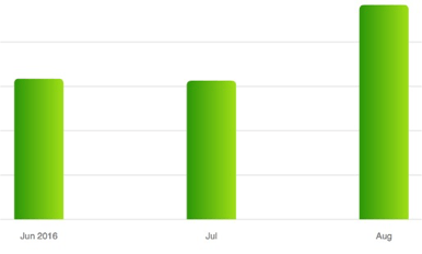 Mint graph of income increase